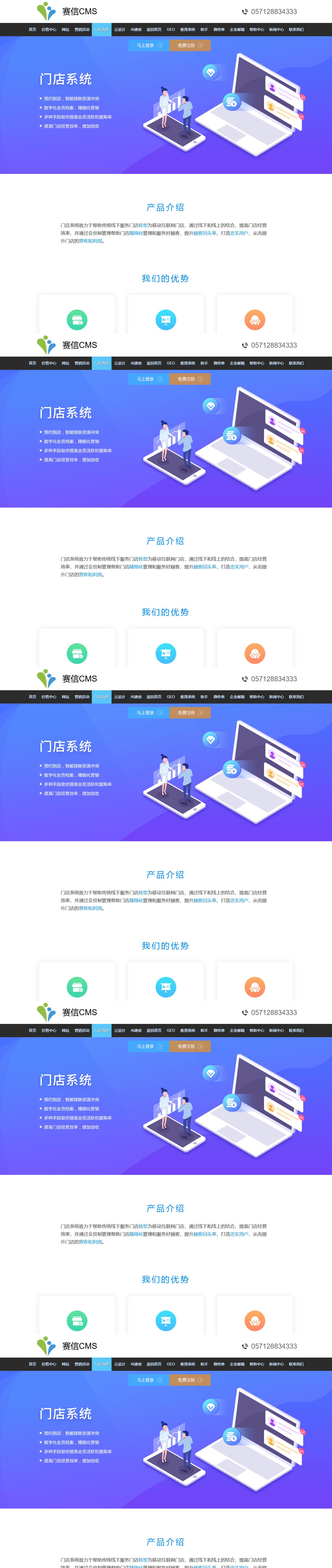 门店系统功能示意图