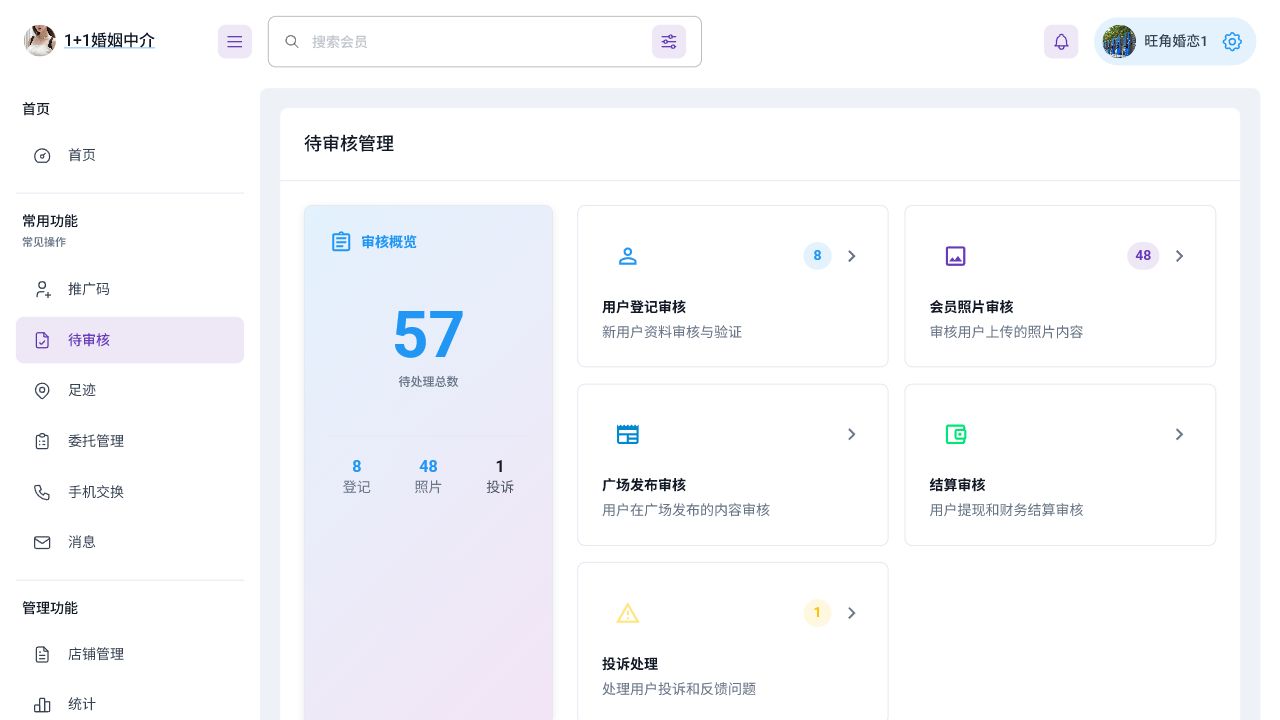 待审核页面示意图